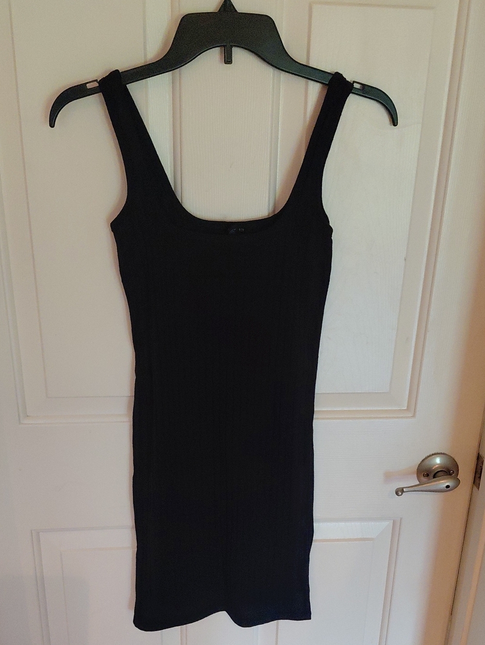 Forever 21 Black Ribbed Mini Tank Dress